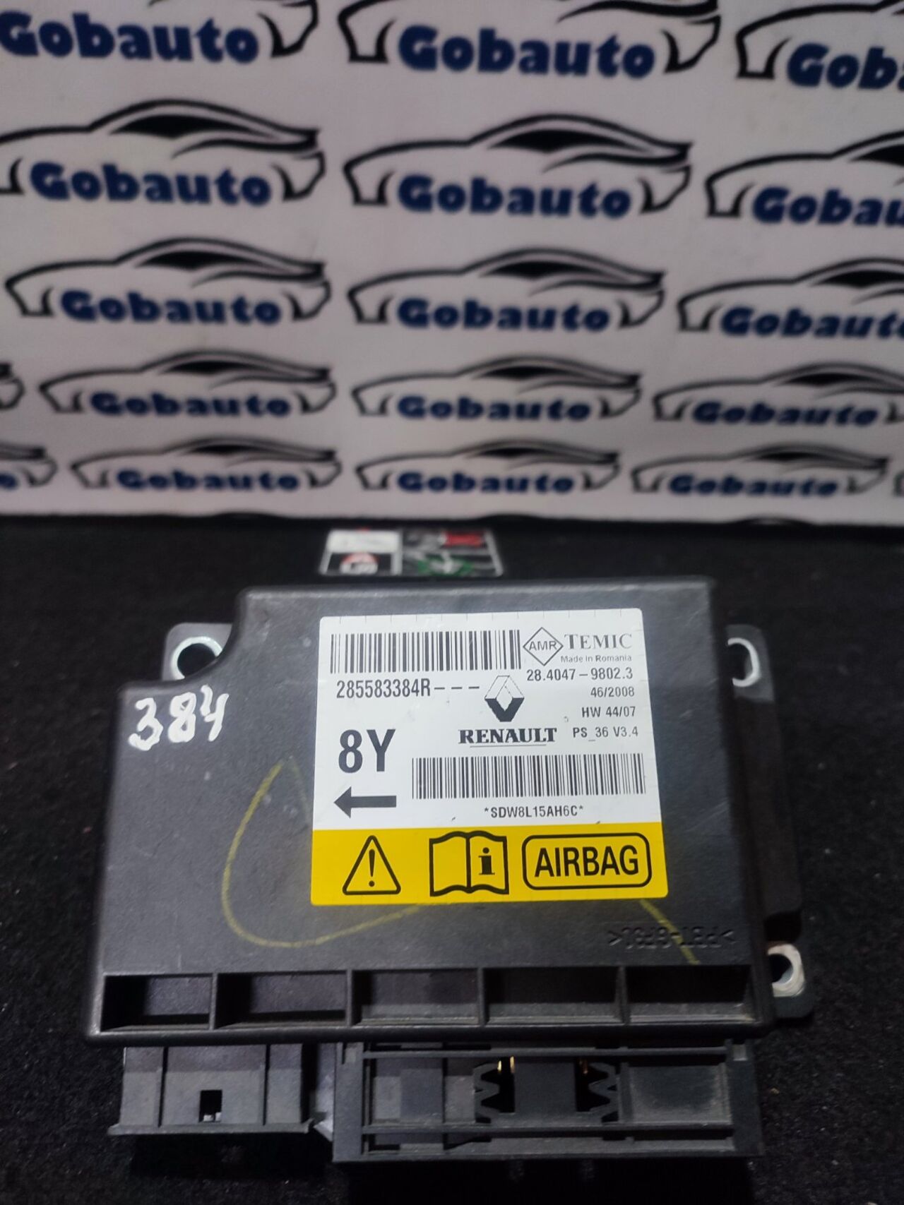 Б/У Блок управління подушки безпеки AIRBAG RENAULT MEGANE III Scenic III Grand scenic III 285583384r