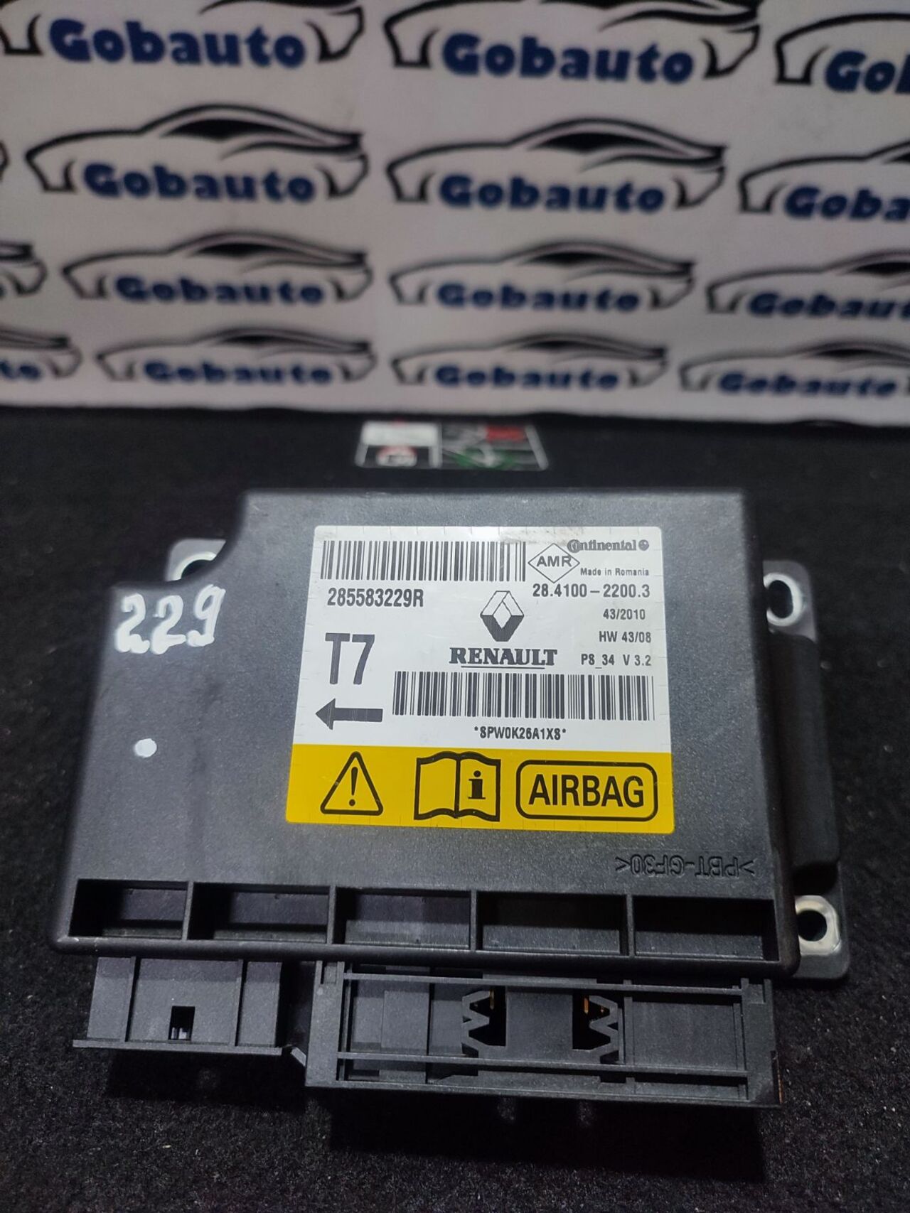 Б/У Блок управління подушки безпеки AIRBAG RENAULT SCENIC III Megane III Grand III 285583229r