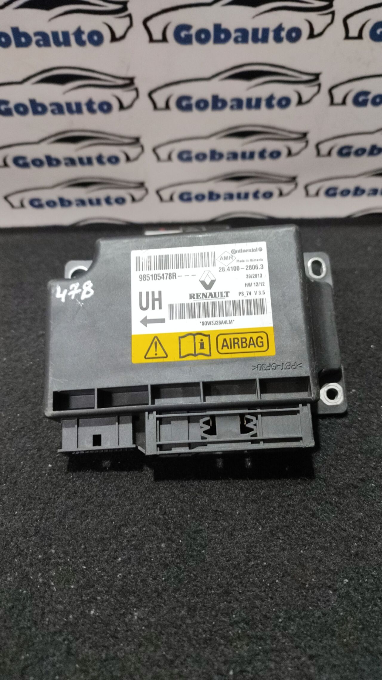 Б/У Блок управління подушки безпеки AIRBAG рестайл RENAULT MEGANE III Scenic III Grand III 985105478r