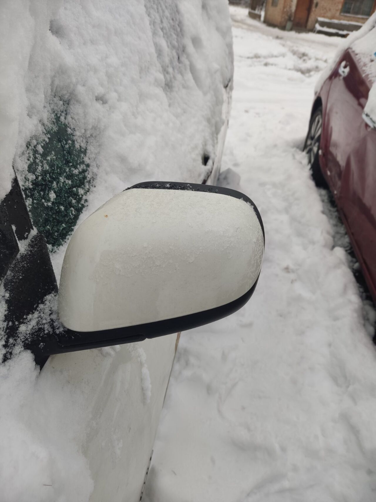 Б/У Дзеркало перед ліве (Біле) NISSAN LEAF 96302-3NA0A